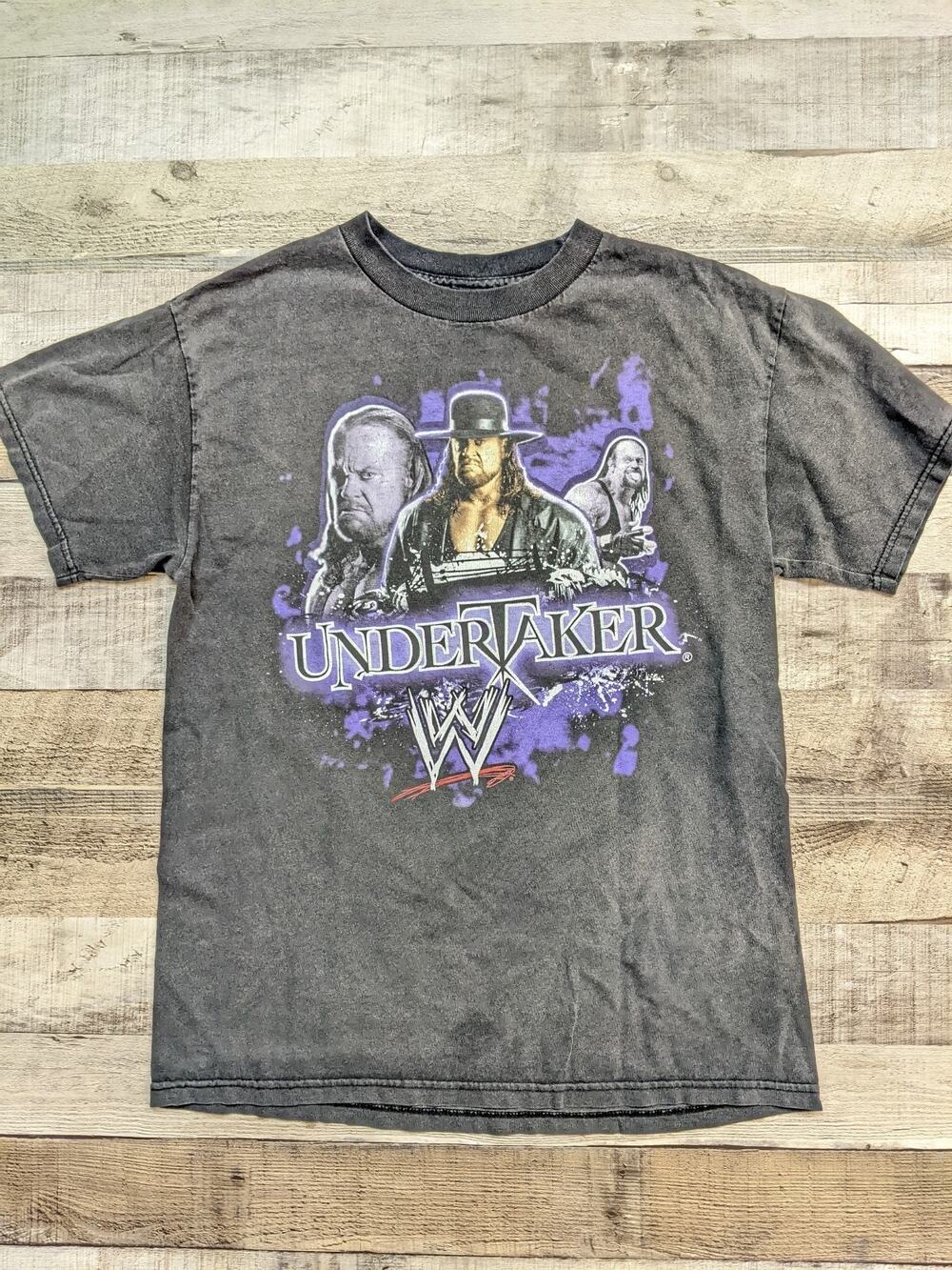 Vintage World Wrestling Federation Undertaker W T-Shirt 2007 Medium, Pre-owned